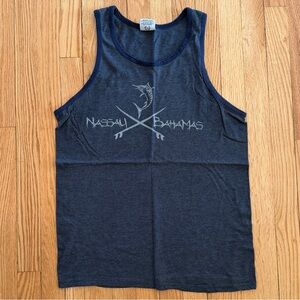 Nassau Bahamas Navy Tank Top
